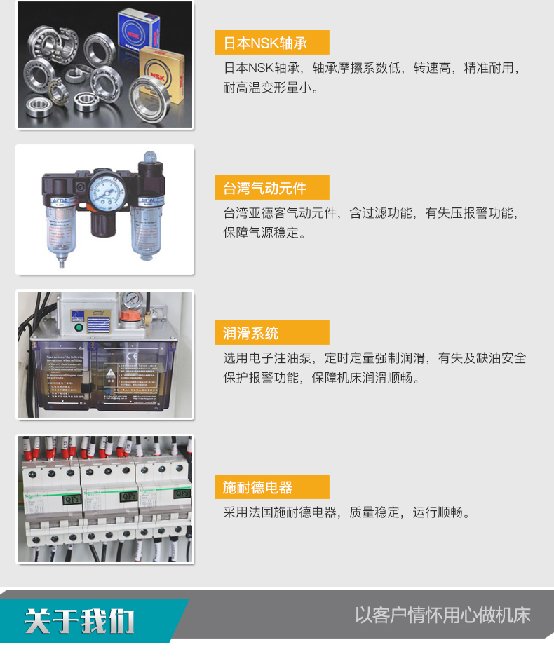 VMC1809立式加工中心台湾气动元件润滑系统施耐德电