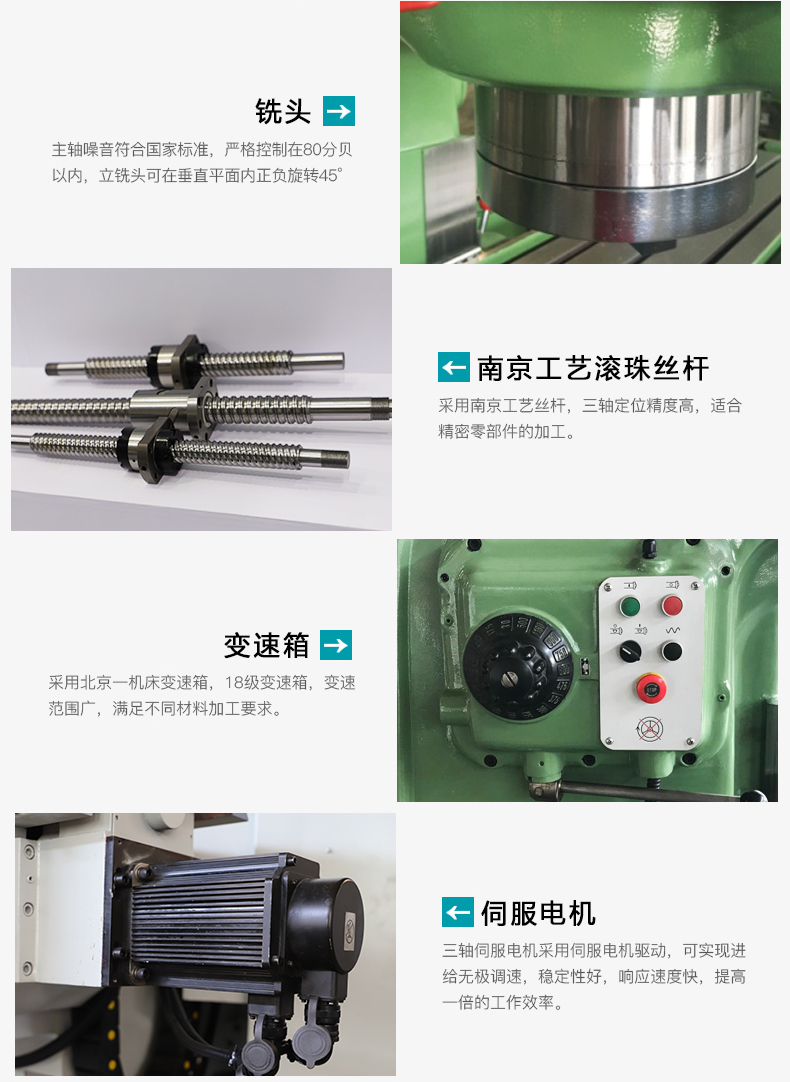 XK5032立式数控升降台铣床产品细节