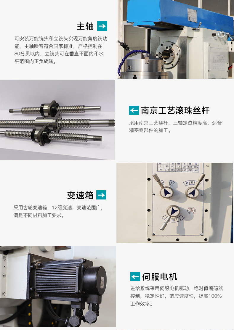 XLK6030卧式数控升降台铣床产品细节