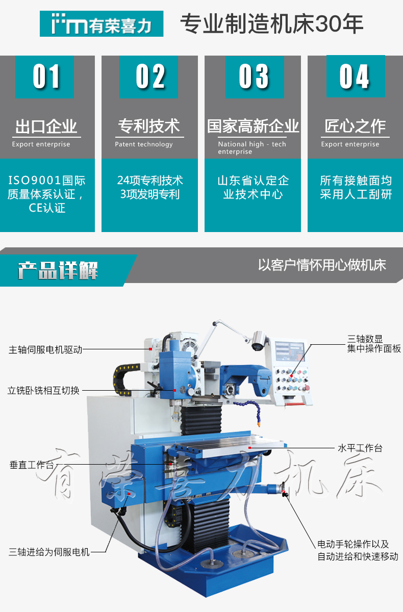 XL8132万能工具铣床产品参数